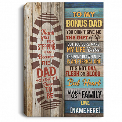 Personalized To My Canvas, White, 0.75'' Framed Canvas