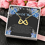 You Got This If You Can Dream It You Can Do It Infinity Heart Pendant Necklace