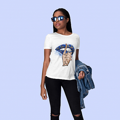 Alternative view of Don't Judge What You Don't Understand  Ladies T-Shirt - Premium Ladies Triblend Dolman Sleeve Shirt