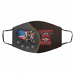 the flag mask, White, Cloth Face Cover – Medium/Large