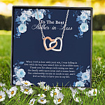 To The Best Mother In Law When I Fell In Love With Your Son From Daughter In Law Interlocking Hearts Pendant Necklace