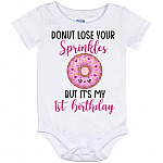 Donut baby, White, Baby Onesie - 12 Month