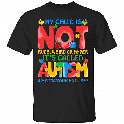 My Child Is Not Rude Weird oT-Shirt, Black, Unisex T-Shirt