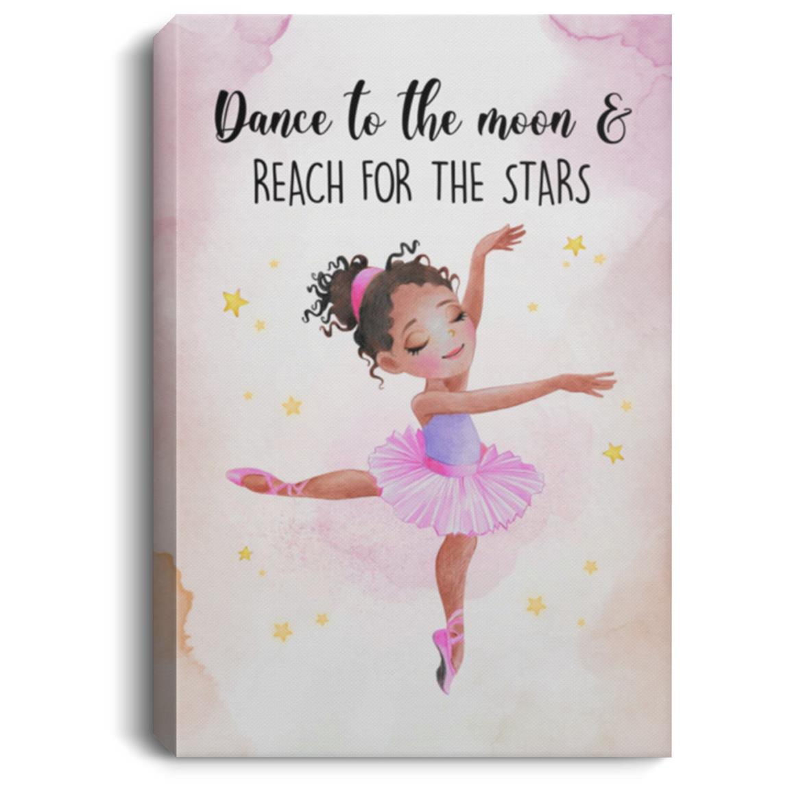 dance, White, 0.75'' Framed Canvas