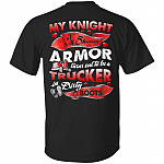 My Knight back T, Black, Unisex T-Shirt