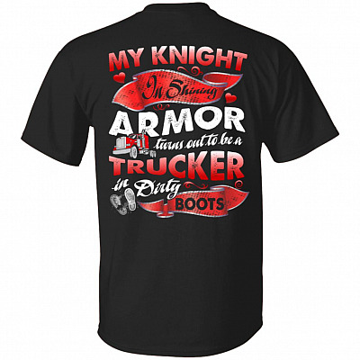 My Knight back T, Black, Unisex T-Shirt