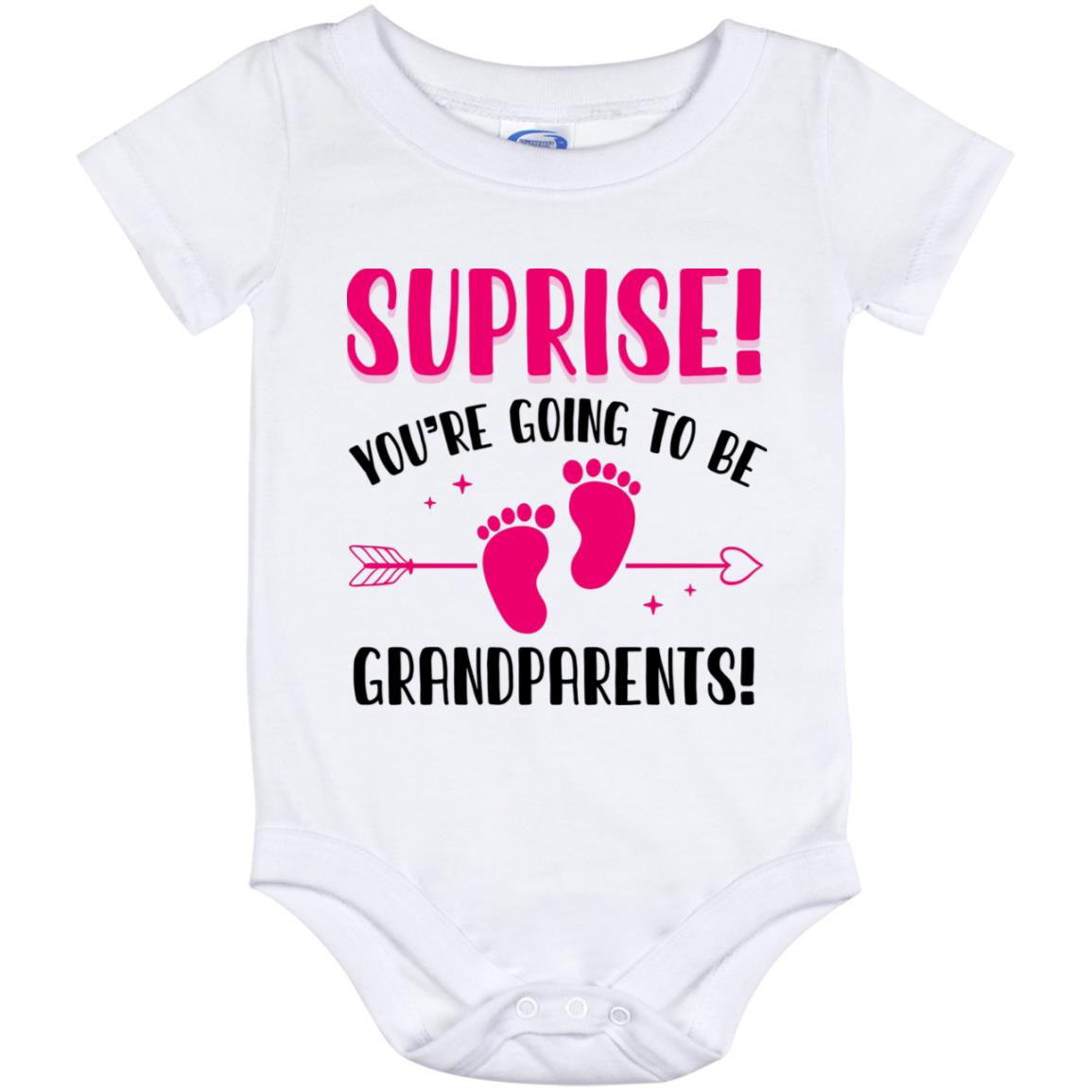 suprise onesie, White, Baby Onesie - 12 Month
