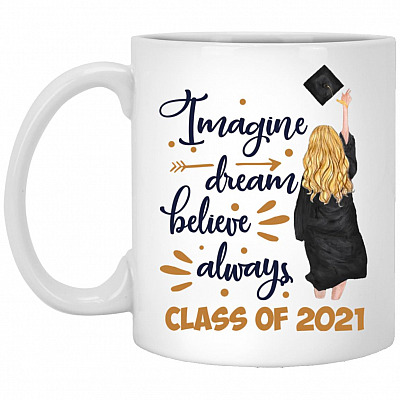Imagine blone Mug, White, 11 oz. White Mug