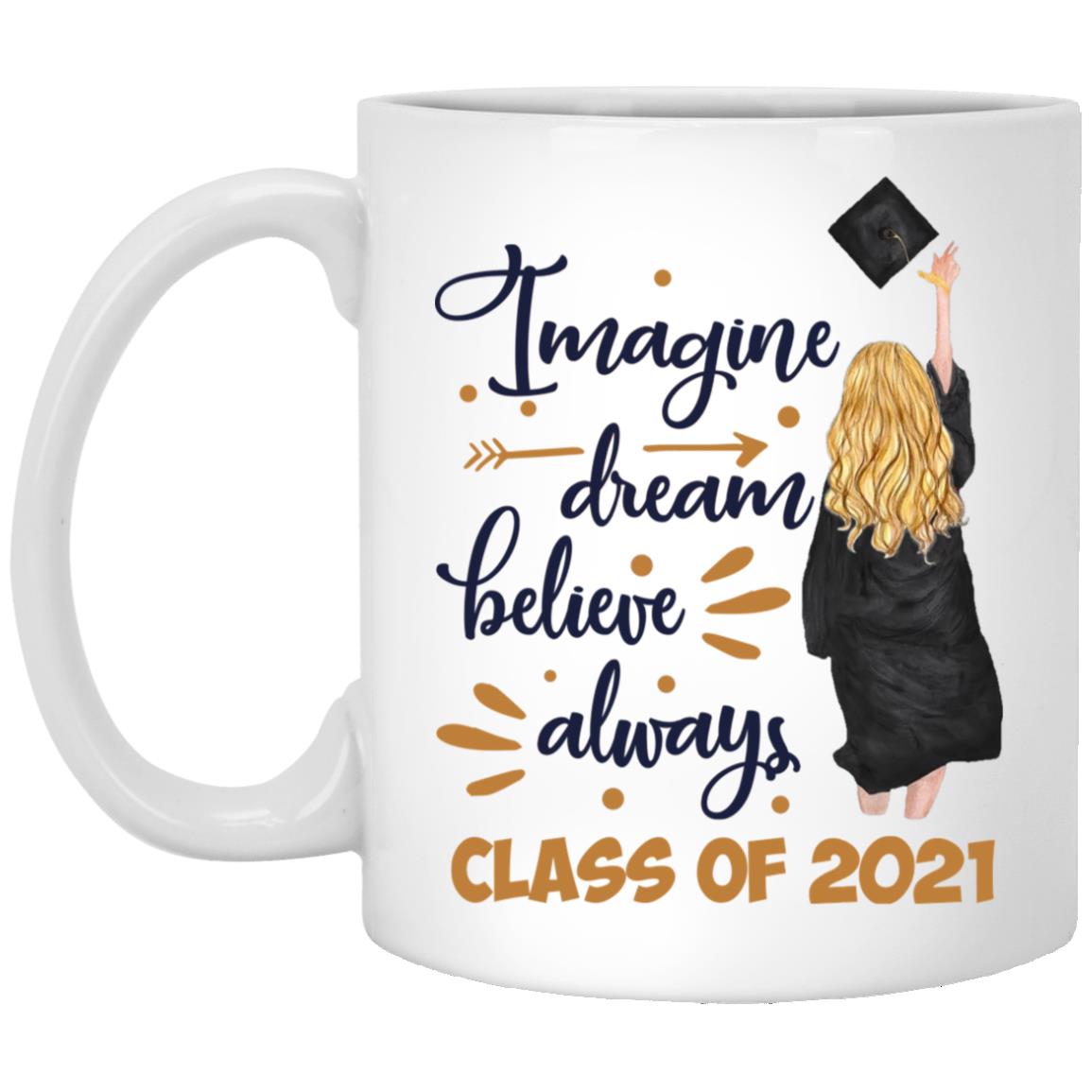 Imagine blone Mug, White, 11 oz. White Mug