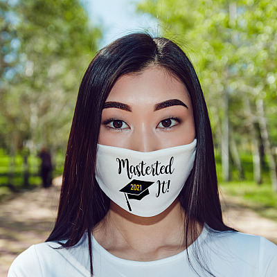 Alternative view of Master It Washable Reusable Custom Printed Cloth Face Mask Cover
