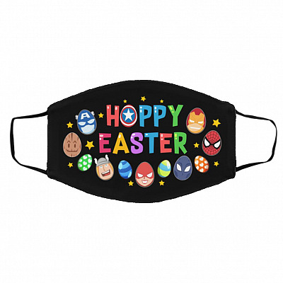 easter mask, White, Cloth Face Cover – Medium/Large