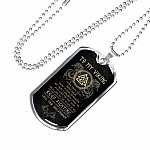 From Shieldmaiden to My Viking I Know You're Tired You're Fed Up Keep Fighting Dog Tag Pendant Necklace - Dog Tag (Silver)