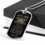 From Shieldmaiden to My Viking I Know You're Tired You're Fed Up Keep Fighting Dog Tag Pendant Necklace - Dog Tag (Silver)
