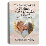 Personalized Photo The Love, White, 0.75'' Framed Canvas