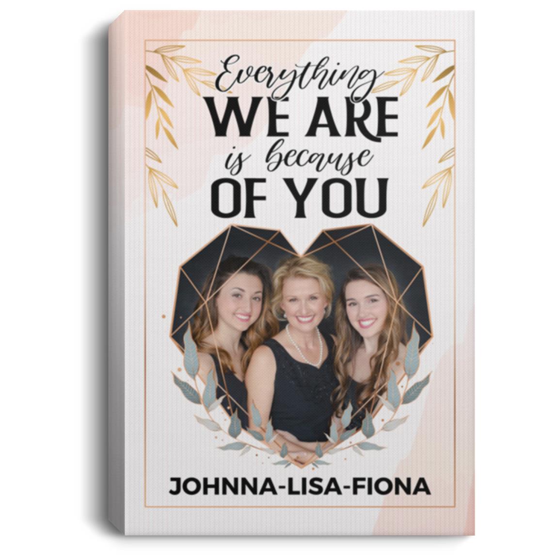 Personalized Photo Poster, White, 0.75'' Framed Canvas