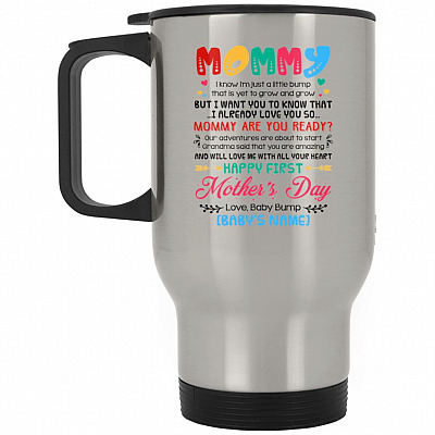 14 oz. Silver Travel Mug