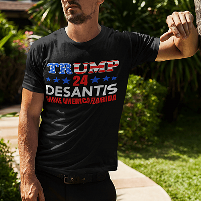 Alternative view of Trump Desantist 24 Make America Florida T-Shirt - Trump 2024 Shirt