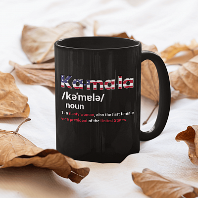 Alternative view of Kamala Noun A Nasty Women Also The First Female Vice President Ceramic Coffee Mug