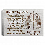 Personalized Missing You Always You Never Said, White, 0.75'' Framed Canvas