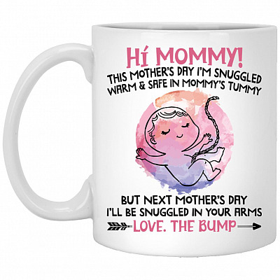 Hi Mommy Next Mother's DMug, White, 11 oz. White Mug