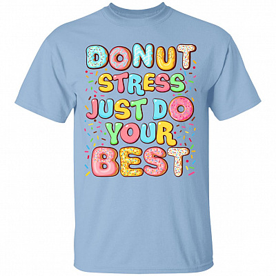 Donut Tshirt, Light Blue, Unisex T-Shirt
