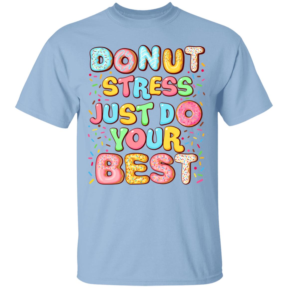 Donut Tshirt, Light Blue, Unisex T-Shirt