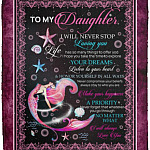 Daughter blanket, White, Cozy Plush Fleece Blanket - 50x60