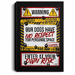 dog canvas, White, 0.75'' Framed Canvas