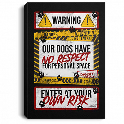 dog canvas, White, 0.75'' Framed Canvas