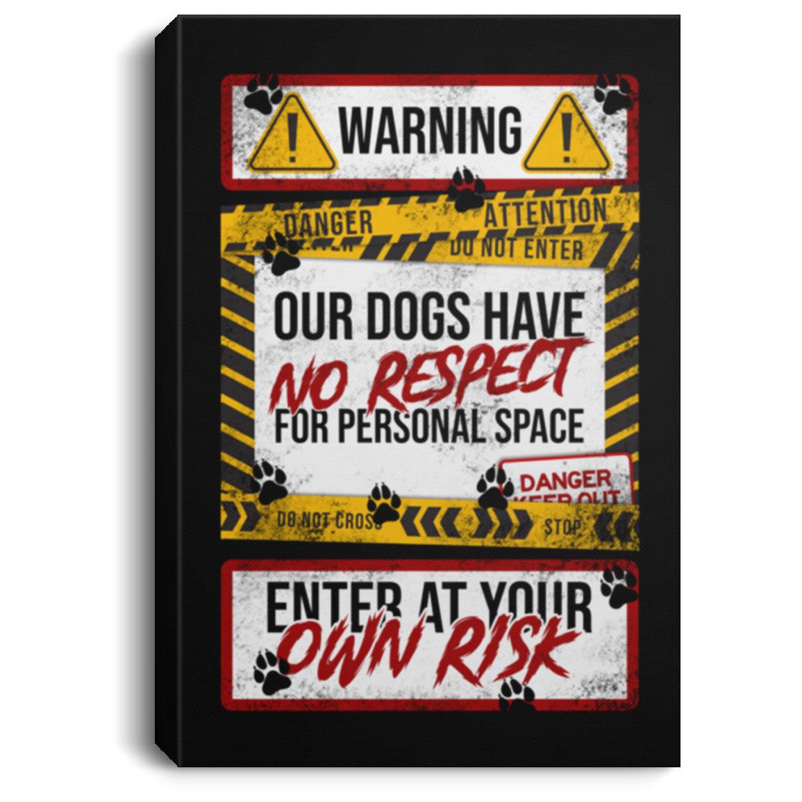 dog canvas, White, 0.75'' Framed Canvas