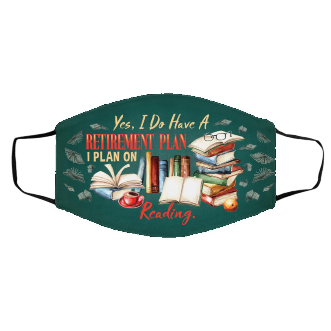 a plan, White, Cloth Face Cover – Medium/Large