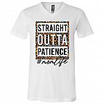 straight white, White, V-Neck T-Shirt