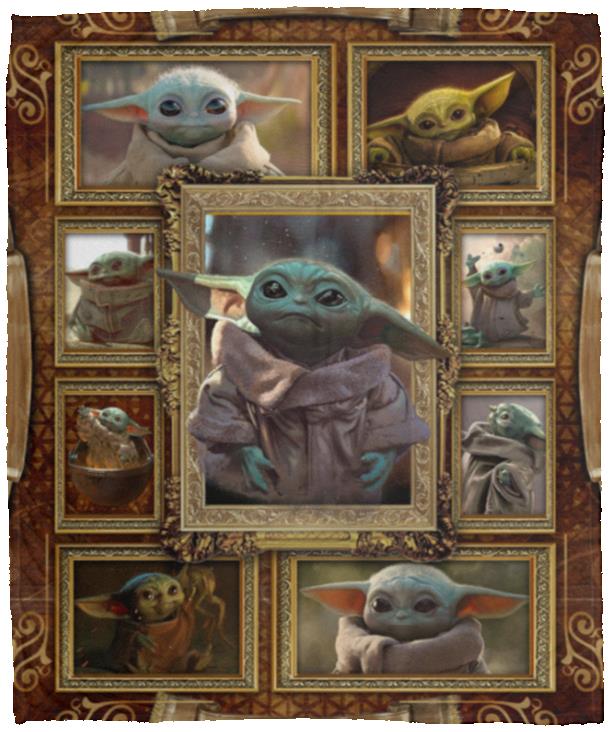 Yoda blanket, White, Cozy Plush Fleece Blanket - 50x60 Yoda blanket, White, Cozy Plush Fleece Blanket - 50x60