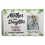 Personalized Custom Photo Mother, White, 0.75'' Framed Canvas