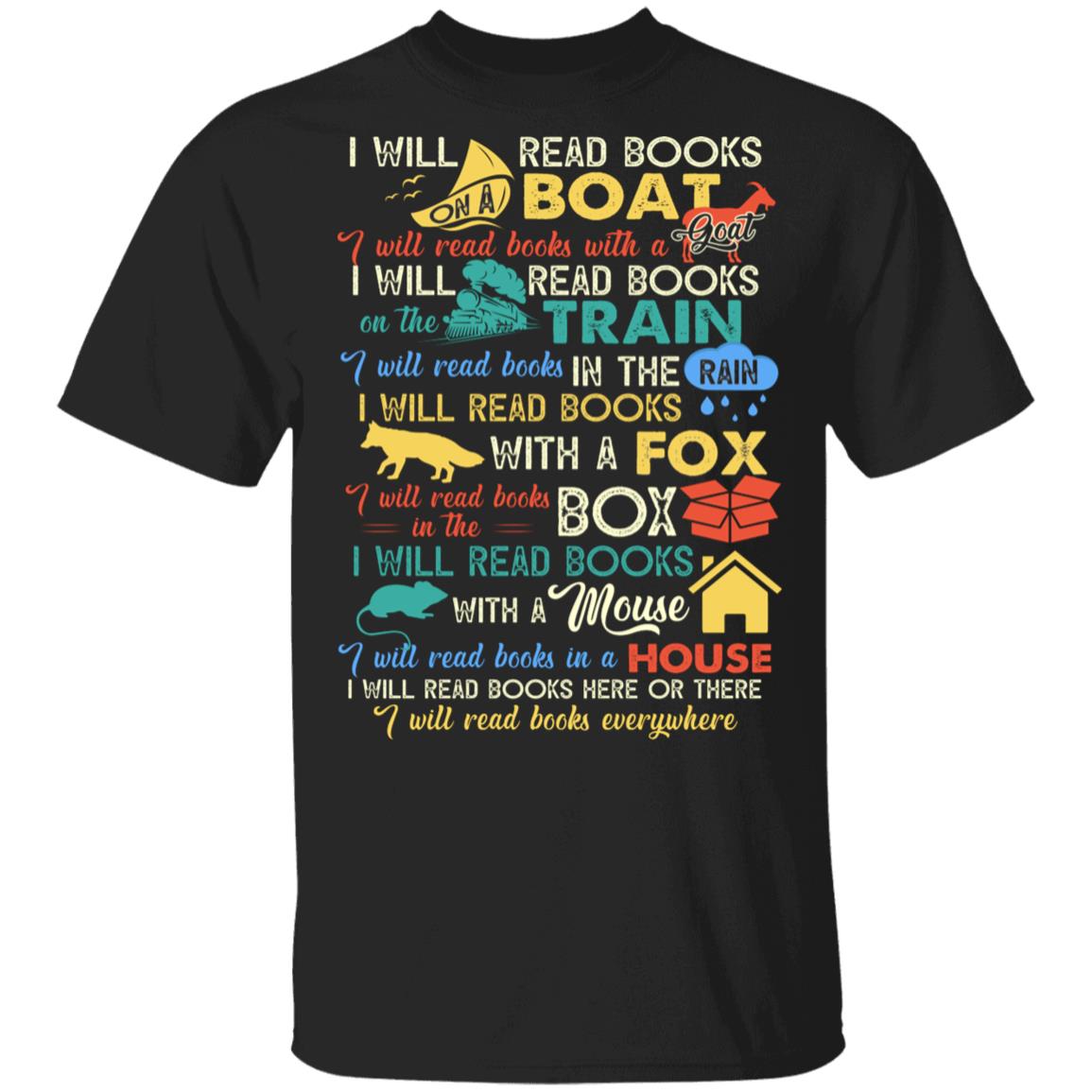 I Will Read Books on A Boat Unisex T-Shirt, Black, Unisex T-Shirt