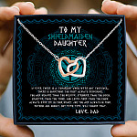 Viking Dad To My Shieldmaiden Daughter I Want You To Believe In Your Heart Interlocking Hearts Necklace