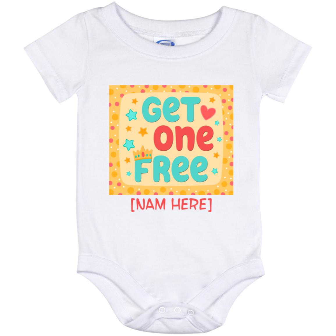 Get One Free, White, Baby Onesie - 12 Month
