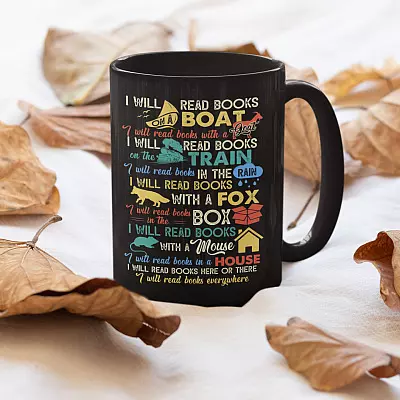 Alternative view of I Will Read Books on A Boat Mug - Gift Idea for Book Lovers