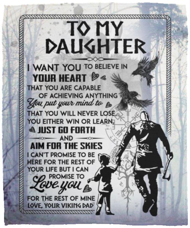 To My Daughter I Want You, White, Cozy Plush Fleece Blanket - 50x60