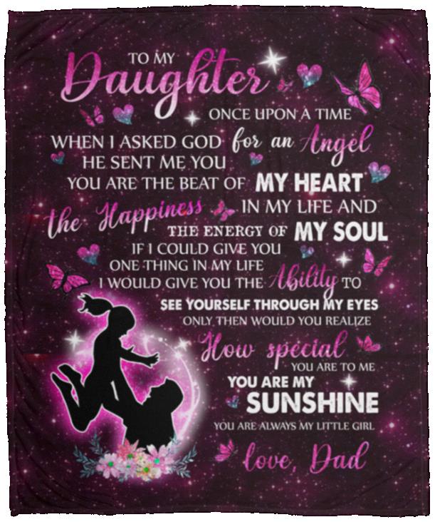 daughter blanket, White, Cozy Plush Fleece Blanket - 50x60