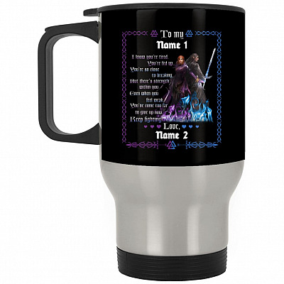 14 oz. Silver Travel Mug