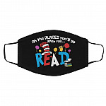 On the Places You'll, White, Cloth Face Cover – Medium/Large