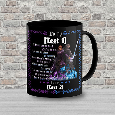 Alternative view of Personalized to My Viking Husband from Your Shieldmaiden - Unique Anniversary Gift for Him Ceramic Coffee Mug