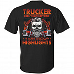 Trucker Tshirt, Black, Unisex T-Shirt
