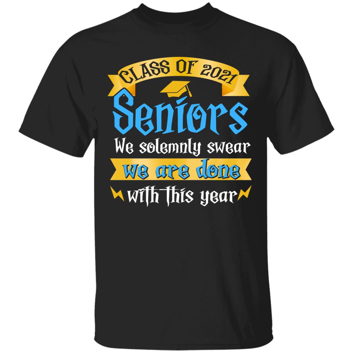 Seniors Shirt, Black, Unisex T-Shirt