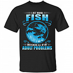 fish tee, Black, Unisex T-Shirt