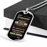 Be Confident in Whatever Direction You Choose to Go Behind You Are More Proud Than You Know Dog Tag Pendant Necklace - Dog Tag (Silver)