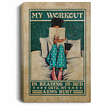 Vintage Book Poster, White, 0.75'' Framed Canvas