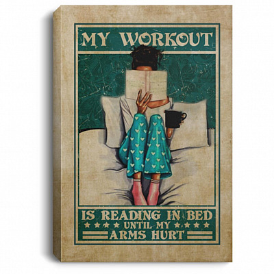 Vintage Book Poster, White, 0.75'' Framed Canvas