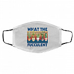 Fucculent Mask, White, Cloth Face Cover – Medium/Large Fucculent Mask, White, Cloth Face Cover – Medium/Large